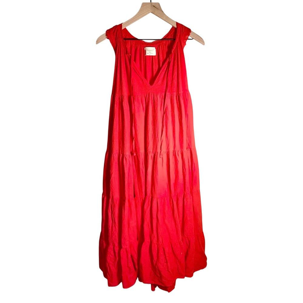 9 SEED REVOLVE oversized cotton gauze beach Resortwear vacation maxi dress OS